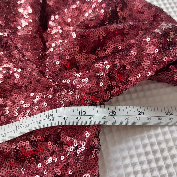 Tia Bhuva Cropped Sequin Top 3/4 Sleeve Lined Festive Blouse zip Jacket NWTsz XL - Picture 10 of 10